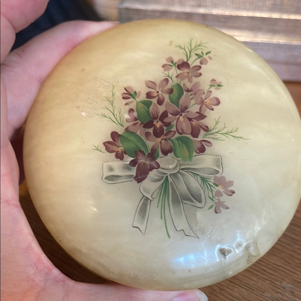Floral Decorative Box - Cream